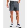 G Gradual Men’s Golf Dress Shorts 5″/ 7″/ 9″ Stretch Casual Work Flat Front Shorts for Men with 3 Pockets Quick Dry(Dark Grey)