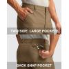 G Gradual Men’s Golf Dress Shorts 5″/ 7″/ 9″ Stretch Casual Work Flat Front Shorts for Men with 3 Pockets Quick Dry(Dark Khaki)