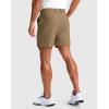 G Gradual Men’s Golf Dress Shorts 5″/ 7″/ 9″ Stretch Casual Work Flat Front Shorts for Men with 3 Pockets Quick Dry(Dark Khaki)