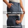 G Gradual Men’s Golf Dress Shorts 5″/ 7″/ 9″ Stretch Casual Work Flat Front Shorts for Men with 3 Pockets Quick Dry(Dusty Blue)
