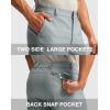 G Gradual Men’s Golf Dress Shorts 5″/ 7″/ 9″ Stretch Casual Work Flat Front Shorts for Men with 3 Pockets Quick Dry(Light Grey)