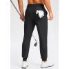 G Gradual Men’s Golf Joggers Pants 4 Pockets with Belt Loops 28″ Stretch Slim Fit Dress Joggers for Men Casual Travel(Black)