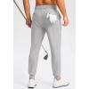 G Gradual Men’s Golf Joggers Pants 4 Pockets with Belt Loops 28″ Stretch Slim Fit Dress Joggers for Men Casual Travel(Sleet)