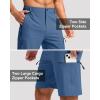 G Gradual Mens Hiking Cargo Shorts with 4 Zipper Pockets 9″ Quick Dry Lightweight Casual Work Shorts for Men Golf Fishing(Blue)