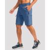 G Gradual Mens Hiking Cargo Shorts with 4 Zipper Pockets 9″ Quick Dry Lightweight Casual Work Shorts for Men Golf Fishing(Blue)
