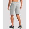 G Gradual Mens Hiking Cargo Shorts with 4 Zipper Pockets 9″ Quick Dry Lightweight Casual Work Shorts for Men Golf Fishing(Bright Grey)