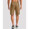 G Gradual Mens Hiking Cargo Shorts with 4 Zipper Pockets 9″ Quick Dry Lightweight Casual Work Shorts for Men Golf Fishing(Dark Khaki)