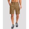 G Gradual Mens Hiking Cargo Shorts with 4 Zipper Pockets 9″ Quick Dry Lightweight Casual Work Shorts for Men Golf Fishing(Dark Khaki)