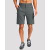 G Gradual Mens Hiking Cargo Shorts with 4 Zipper Pockets 9″ Quick Dry Lightweight Casual Work Shorts for Men Golf Fishing(Deep Grey)