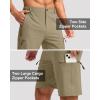 G Gradual Mens Hiking Cargo Shorts with 4 Zipper Pockets 9″ Quick Dry Lightweight Casual Work Shorts for Men Golf Fishing(Dusty Khaki)