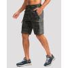 G Gradual Mens Hiking Cargo Shorts with 4 Zipper Pockets 9″ Quick Dry Lightweight Casual Work Shorts for Men Golf Fishing(Green Camo)