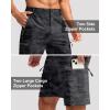 G Gradual Mens Hiking Cargo Shorts with 4 Zipper Pockets 9″ Quick Dry Lightweight Casual Work Shorts for Men Golf Fishing(Grey Camo)