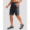 G Gradual Mens Hiking Cargo Shorts with 4 Zipper Pockets 9″ Quick Dry Lightweight Casual Work Shorts for Men Golf Fishing(Grey Camo)