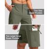 G Gradual Mens Hiking Cargo Shorts with 4 Zipper Pockets 9″ Quick Dry Lightweight Casual Work Shorts for Men Golf Fishing(Grey Sage)