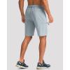 G Gradual Mens Hiking Cargo Shorts with 4 Zipper Pockets 9″ Quick Dry Lightweight Casual Work Shorts for Men Golf Fishing(Light Grey)