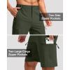 G Gradual Mens Hiking Cargo Shorts with 4 Zipper Pockets 9″ Quick Dry Lightweight Casual Work Shorts for Men Golf Fishing(O-army Green)