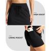 G Gradual Women’s 18″ Golf Skorts Skirts with 3 Pockets High Waisted Athletic Skorts for Women Stretchy Tennis Skirts(Black)