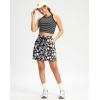 G Gradual Women’s 18″ Golf Skorts Skirts with 3 Pockets High Waisted Athletic Skorts for Women Stretchy Tennis Skirts(Black Flower)