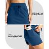 G Gradual Women’s 18″ Golf Skorts Skirts with 3 Pockets High Waisted Athletic Skorts for Women Stretchy Tennis Skirts(Blue)