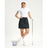 G Gradual Women’s 18″ Golf Skorts Skirts with 3 Pockets High Waisted Athletic Skorts for Women Stretchy Tennis Skirts(Dark Grey)