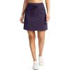 G Gradual Women’s 18″ Golf Skorts Skirts with 3 Pockets High Waisted Athletic Skorts for Women Stretchy Tennis Skirts(Deep Purple)