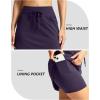 G Gradual Women’s 18″ Golf Skorts Skirts with 3 Pockets High Waisted Athletic Skorts for Women Stretchy Tennis Skirts(Deep Purple)