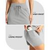 G Gradual Women’s 18″ Golf Skorts Skirts with 3 Pockets High Waisted Athletic Skorts for Women Stretchy Tennis Skirts(Grey)