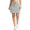 G Gradual Women’s 18″ Golf Skorts Skirts with 3 Pockets High Waisted Athletic Skorts for Women Stretchy Tennis Skirts(Grey)