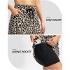 G Gradual Women’s 18″ Golf Skorts Skirts with 3 Pockets High Waisted Athletic Skorts for Women Stretchy Tennis Skirts(Leopard)