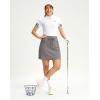 G Gradual Women’s 18″ Golf Skorts Skirts with 3 Pockets High Waisted Athletic Skorts for Women Stretchy Tennis Skirts(Light Grey)
