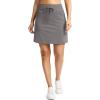 G Gradual Women’s 18″ Golf Skorts Skirts with 3 Pockets High Waisted Athletic Skorts for Women Stretchy Tennis Skirts(Light Grey)
