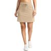 G Gradual Women’s 18″ Golf Skorts Skirts with 3 Pockets High Waisted Athletic Skorts for Women Stretchy Tennis Skirts(Light Khaki)