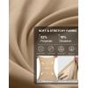 G Gradual Women’s 18″ Golf Skorts Skirts with 3 Pockets High Waisted Athletic Skorts for Women Stretchy Tennis Skirts(Light Khaki)
