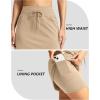 G Gradual Women’s 18″ Golf Skorts Skirts with 3 Pockets High Waisted Athletic Skorts for Women Stretchy Tennis Skirts(Light Khaki)