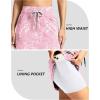 G Gradual Women’s 18″ Golf Skorts Skirts with 3 Pockets High Waisted Athletic Skorts for Women Stretchy Tennis Skirts(Pink Paisley)