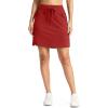 G Gradual Women’s 18″ Golf Skorts Skirts with 3 Pockets High Waisted Athletic Skorts for Women Stretchy Tennis Skirts(Power Red)