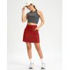 G Gradual Women’s 18″ Golf Skorts Skirts with 3 Pockets High Waisted Athletic Skorts for Women Stretchy Tennis Skirts(Power Red)