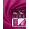 G Gradual Women’s 18″ Golf Skorts Skirts with 3 Pockets High Waisted Athletic Skorts for Women Stretchy Tennis Skirts(Rose Red)