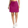 G Gradual Women’s 18″ Golf Skorts Skirts with 3 Pockets High Waisted Athletic Skorts for Women Stretchy Tennis Skirts(Rose Red)