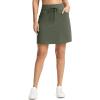 G Gradual Women’s 18″ Golf Skorts Skirts with 3 Pockets High Waisted Athletic Skorts for Women Stretchy Tennis Skirts(Sage Green)