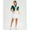 G Gradual Women’s 18″ Golf Skorts Skirts with 3 Pockets High Waisted Athletic Skorts for Women Stretchy Tennis Skirts(White)