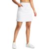 G Gradual Women’s 18″ Golf Skorts Skirts with 3 Pockets High Waisted Athletic Skorts for Women Stretchy Tennis Skirts(White)