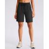 G Gradual Women’s Hiking Shorts 2 Zipper Pockets Quick Dry Lightweigh 9″ Bermuda Cargo Shorts Water Resistant Athletic Golf(Black)