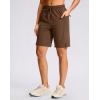 G Gradual Women’s Hiking Shorts 2 Zipper Pockets Quick Dry Lightweigh 9″ Bermuda Cargo Shorts Water Resistant Athletic Golf(Chestnut Brown)