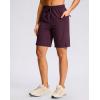G Gradual Women’s Hiking Shorts 2 Zipper Pockets Quick Dry Lightweigh 9″ Bermuda Cargo Shorts Water Resistant Athletic Golf(Dark Wine)