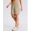 G Gradual Women’s Hiking Shorts 2 Zipper Pockets Quick Dry Lightweigh 9″ Bermuda Cargo Shorts Water Resistant Athletic Golf(Light Khaki Green)