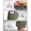 G Gradual Women’s Hiking Shorts 2 Zipper Pockets Quick Dry Lightweigh 9″ Bermuda Cargo Shorts Water Resistant Athletic Golf(Sage Grey Green)