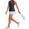 G Gradual Women’s Sleeveless Golf Polo Shirts Tennis Quick Dry Collared Tank Tops V-Neck Polos for Women(Gray,XL)