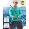 Men’s Sun Protection Long Sleeve Shirts UPF 50+(Bright Green)