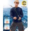 Men’s Sun Protection Long Sleeve Shirts UPF 50+(Dark Blue)